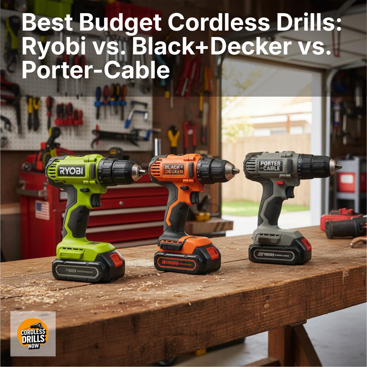10 Best Budget Cordless Drills: Ryobi, Black+Decker, Porter-Cable in 2026
