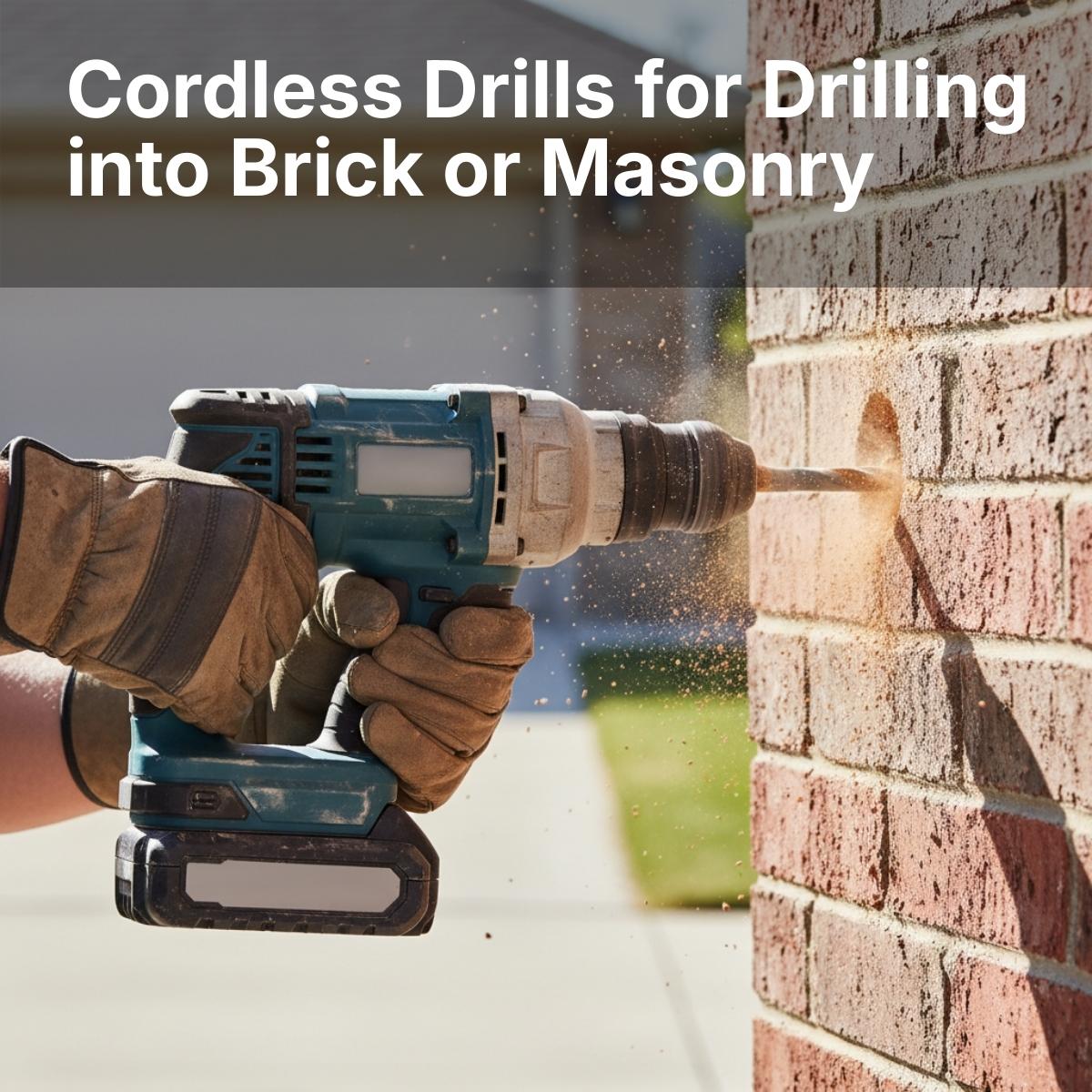 Cordless drills for drilling into brick or masonry