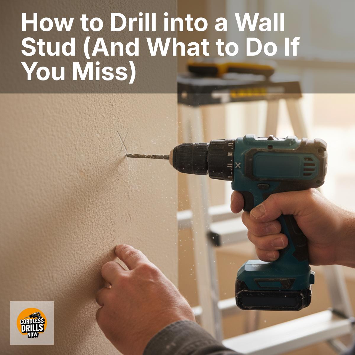 How to Drill into a Wall Stud (And What to Do If You Miss)